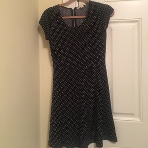 Michael Kors black and white polka dotted dress