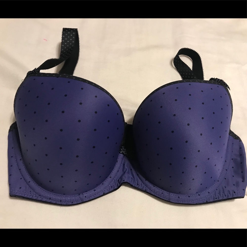 Freya purple polkadot bra 30G