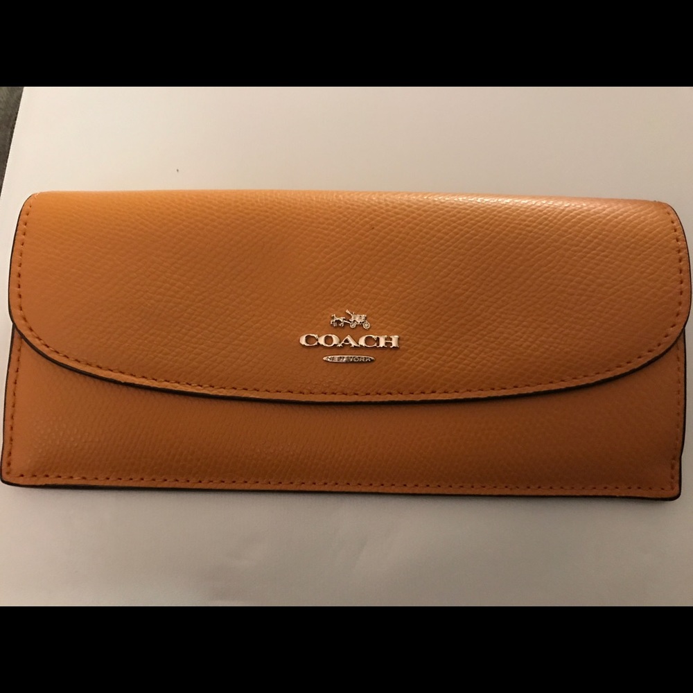 Small mustard coach wallet