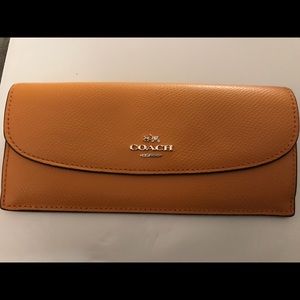 Small mustard coach wallet