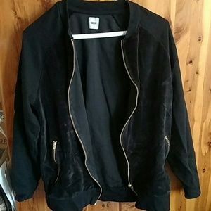 Velour Bomber Jacket Velour Bomber Jacket
