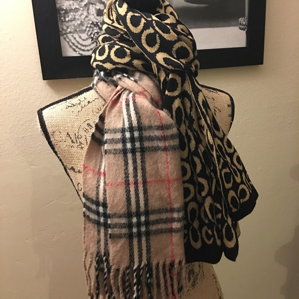 Unisex 2 for 1, Cute reversible pattern Scarves!!!