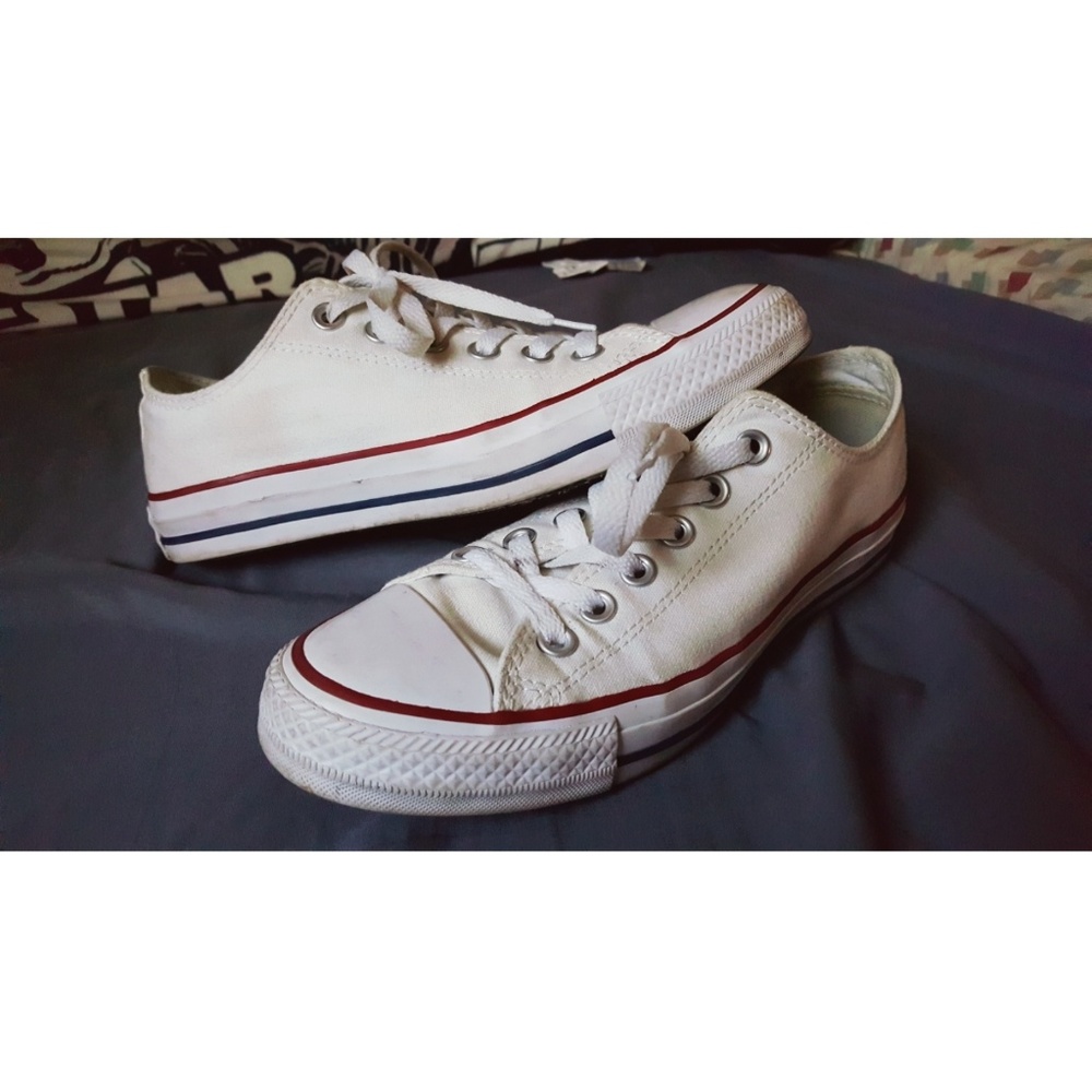 White low top Converse