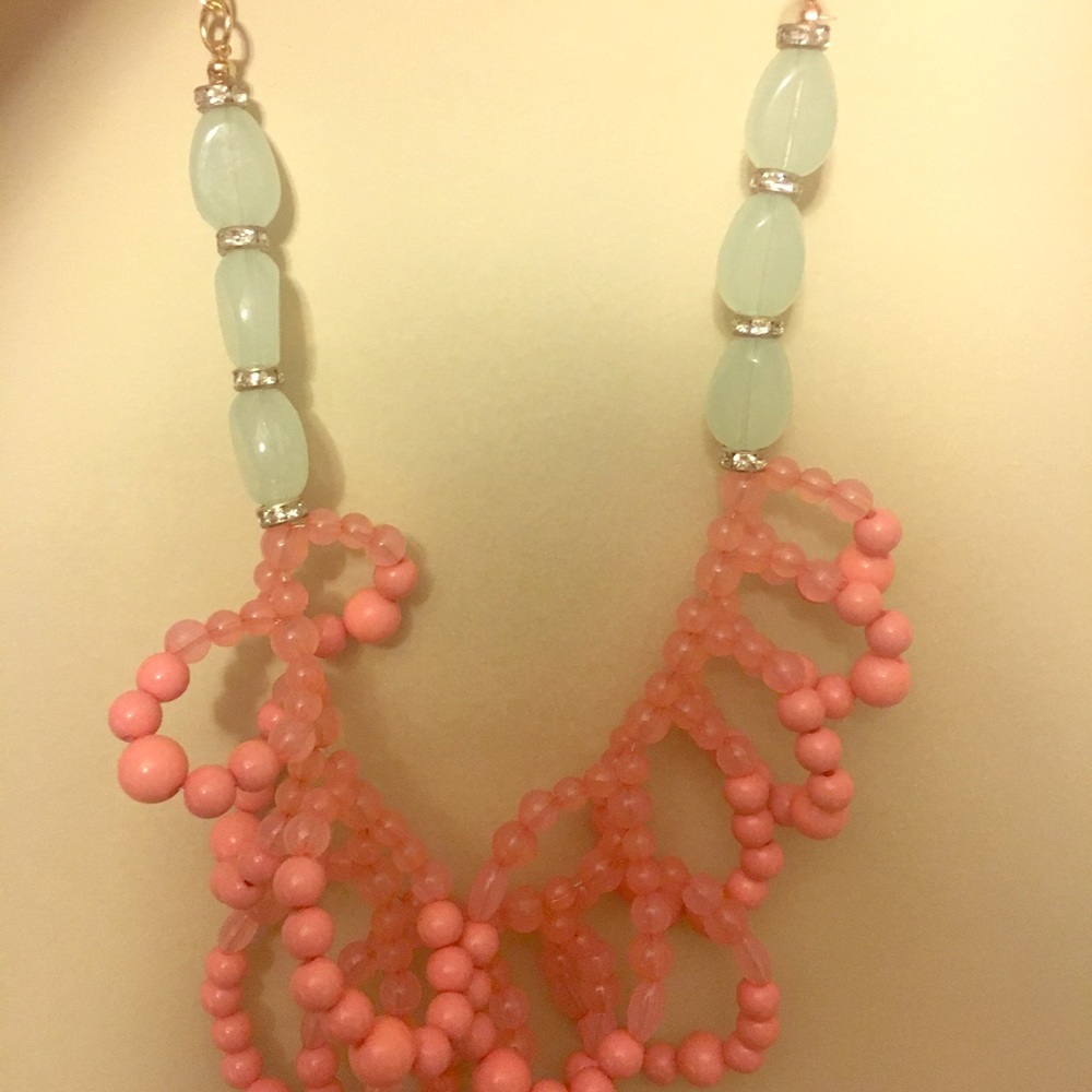 Pink & turquoise necklace