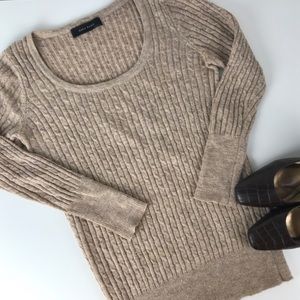 Zara Basic cable knit sweater small