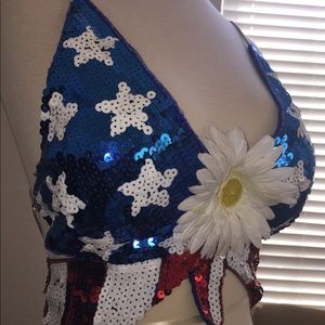 Butterfly Sequin Rave Top Butterfly Sequin Rave Top