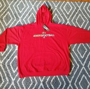 Big and Tall NFL 49rs hoodie