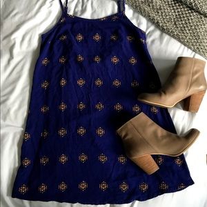 Like New Mossimo Dark Blue Flowy Dress, XS