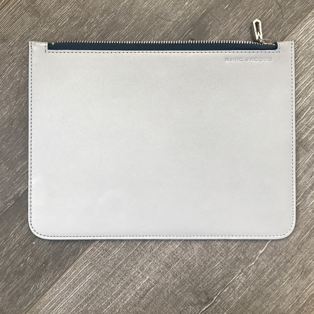 Brand new Marc Jacob Silver reflective pouch