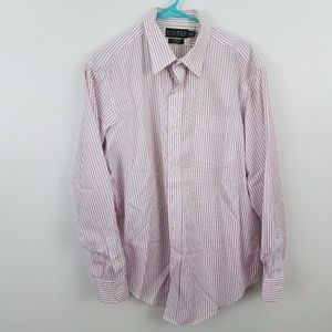 Ralph Lauren Dress Shirt Blue/Pink long sleeve