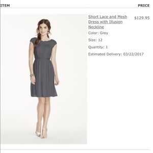 Davids Bridal bridesmaid dress