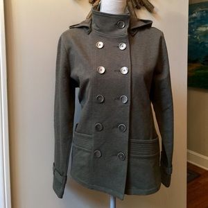 COLDWATER CREEK Olive Green Knit Jacket Retail $89