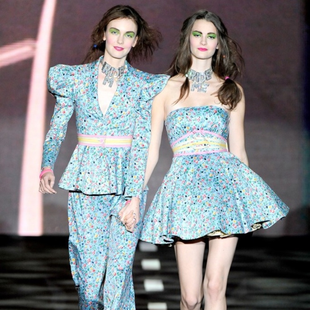 Betsey Johnson Runway Floral Dress