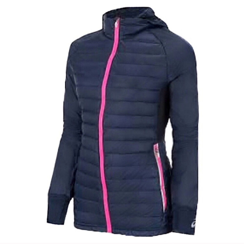 asics quilted down athletic jacket
