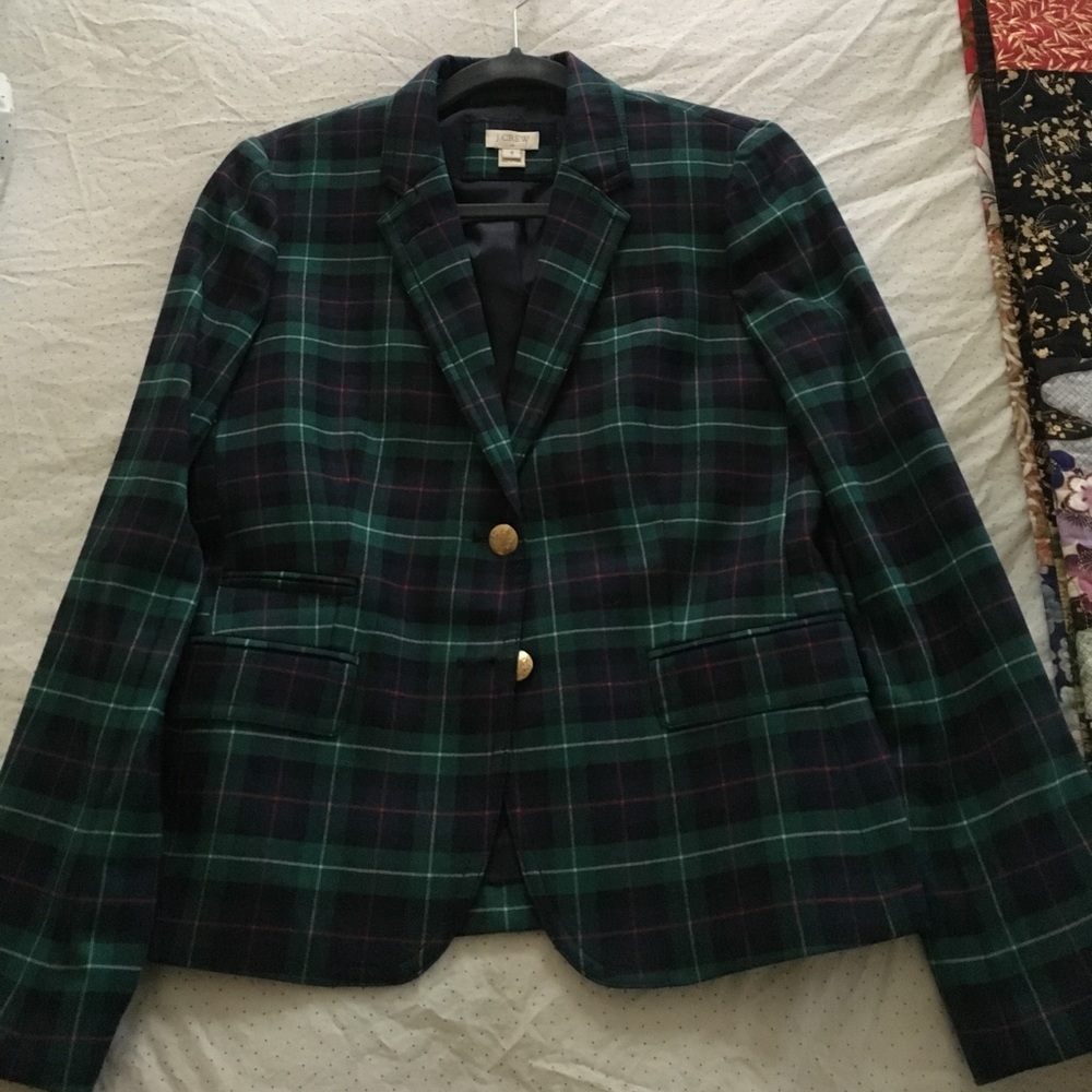 Jcrew Plaid Blazer