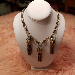 J.CREW THREE TASSEL WITH CLEAR STONES J.CREW THREE TASSEL WITH CLEAR STONES