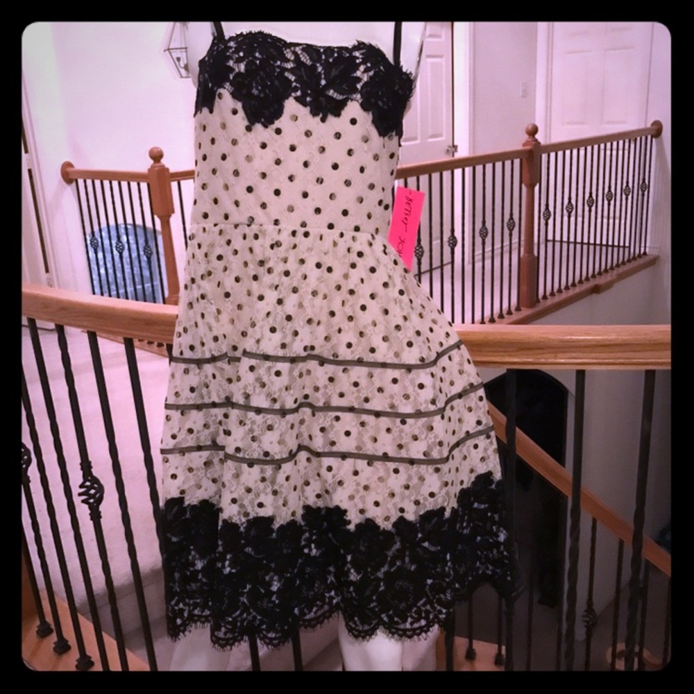 Betsey Johnson Polka Dot Lace Dress 2