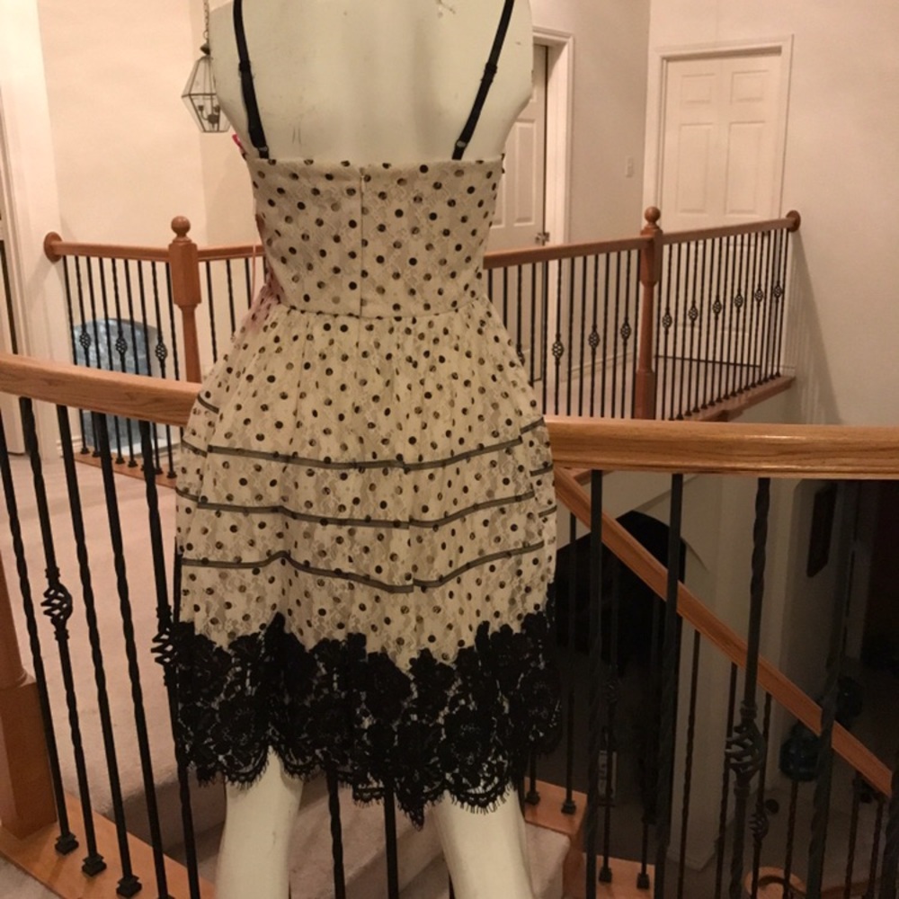 Betsey Johnson Polka Dot Lace Dress 2 - Picture 2 of 2