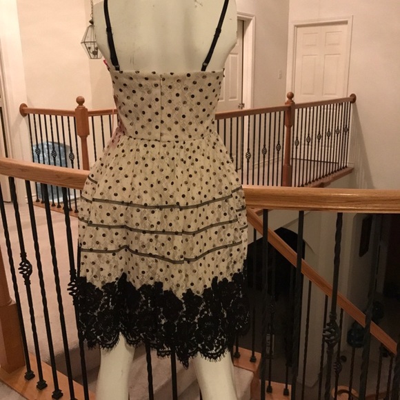 Betsey Johnson Polka Dot Lace Dress 2 - Picture 2 of 2