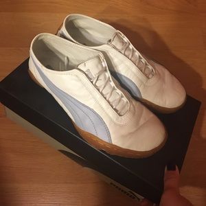 Puma White Light Blue Criatura Leather Sneakers