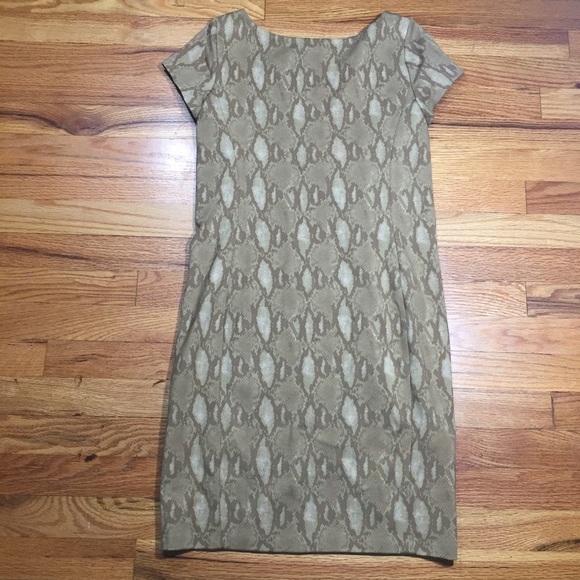 Lauren Ralph Lauren Tan Snakeskin Dress Sz PXS - Picture 5 of 6