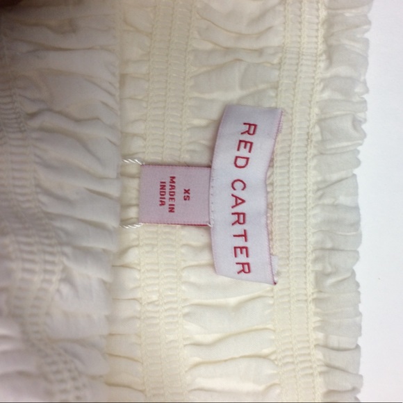 SOLD Ivory lace red carter skirt - Picture 3 of 4