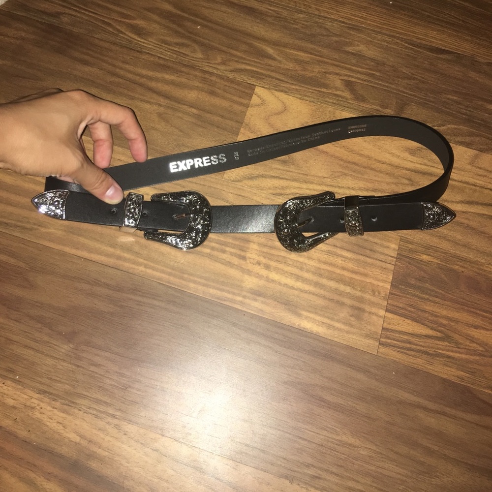 Double buckle western belt express NEVER WORN