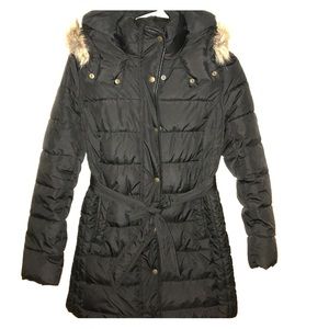 Black puffer jacket