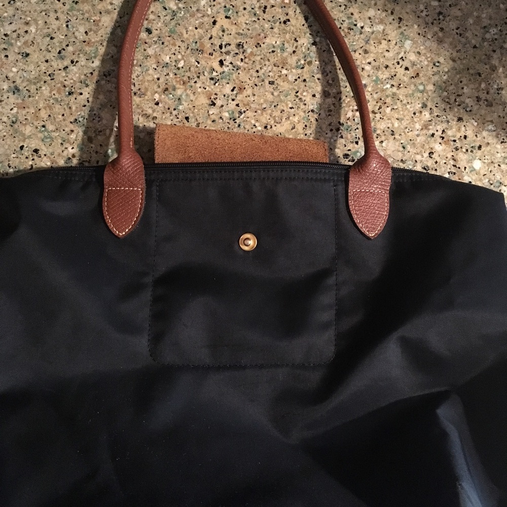 Black Longchamp Le Pliage Medium Tote