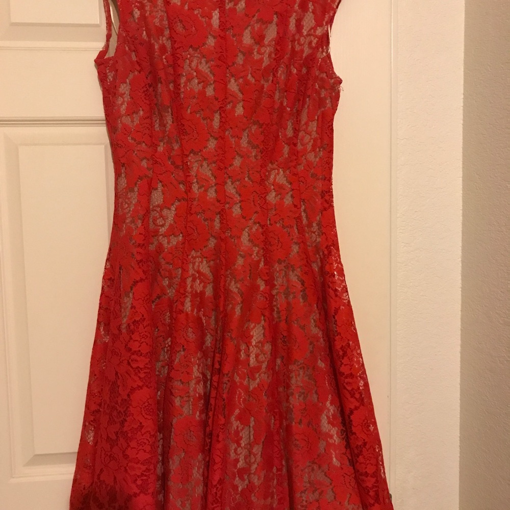 Lace Red Dress