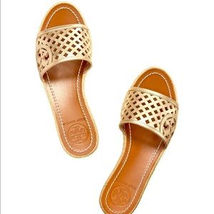Tory Burch Platform Wedge Espadrille Sandals