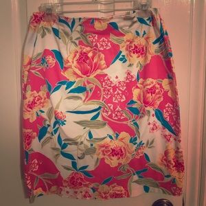 PRICE LOWERED!! Carolina Blue Floral Pencil Skirt!