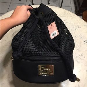 NWT Juicy Couture Black Drawstring Bucket Bag!!!