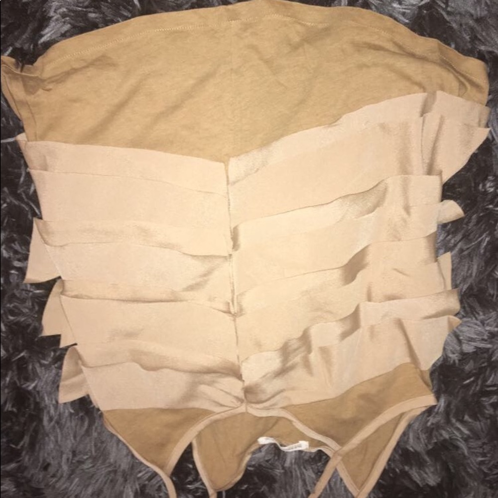 Tan shirt