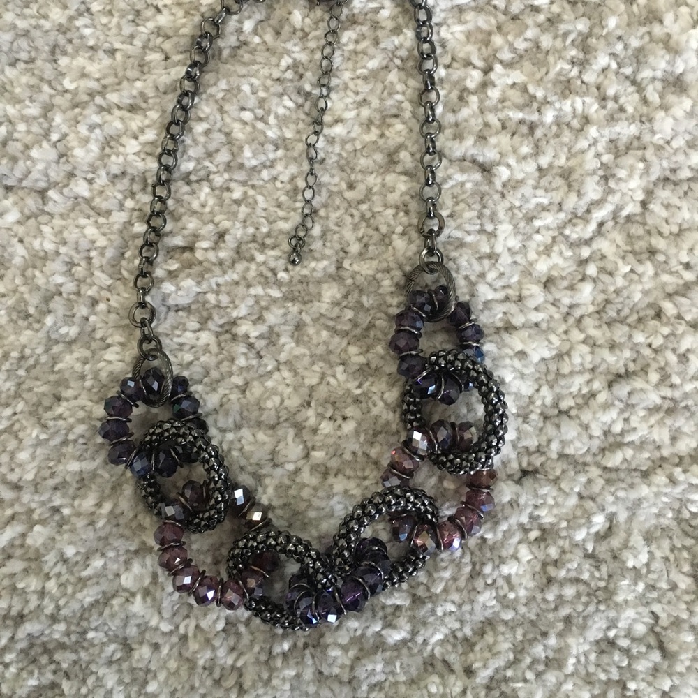 NY & Co Purple Necklace