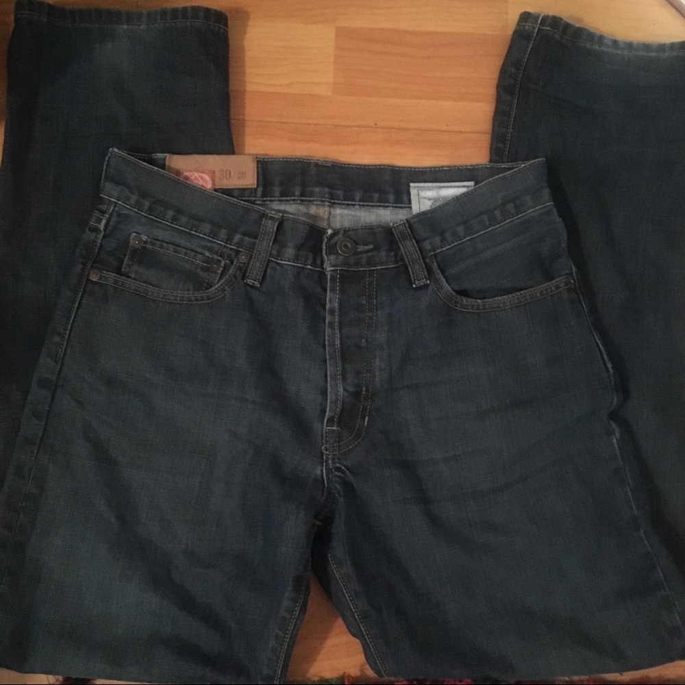 Men's blue jeans 1969 slim straight fit