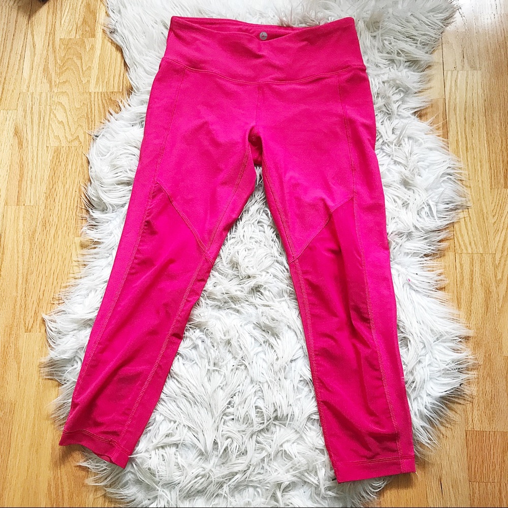 🌿Hot Pink Sheer Panel Legging🌿