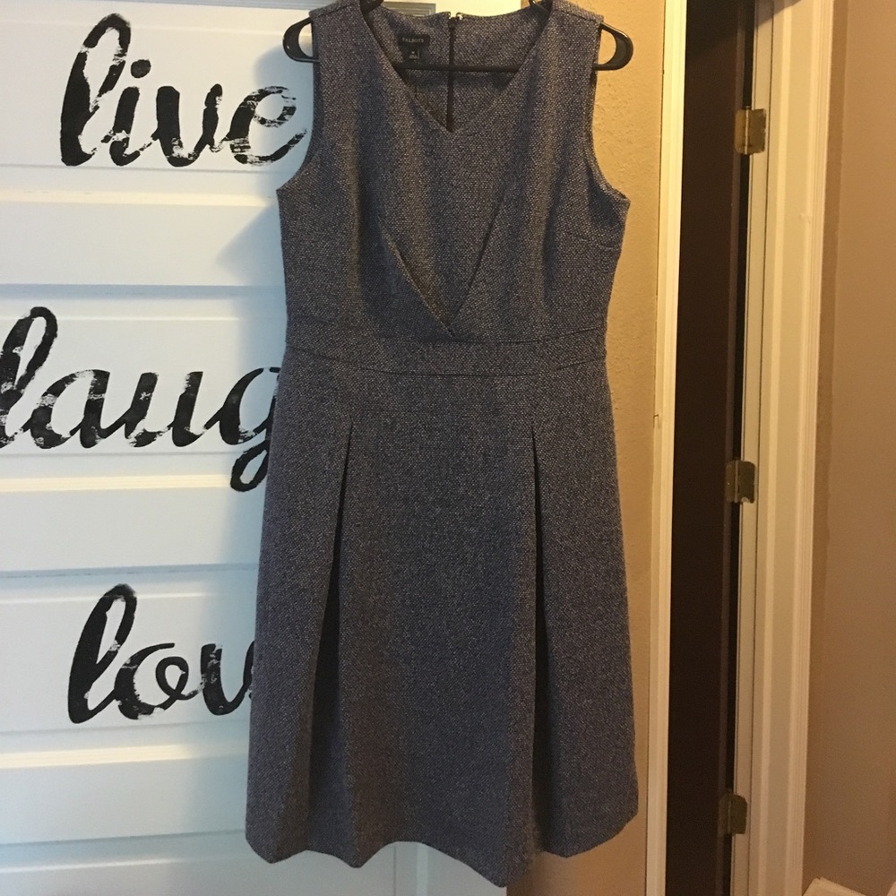 New blue pattern dress