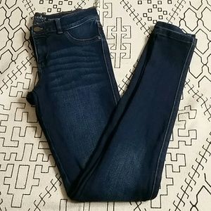 NY&Co. Soho Denim Leggings. Dark Blue.