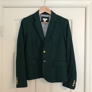 J. Crew Factory hunter green school boy blazer