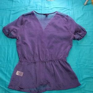 Banana Republic purple blouse