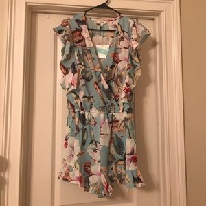 Umgee floral romper!