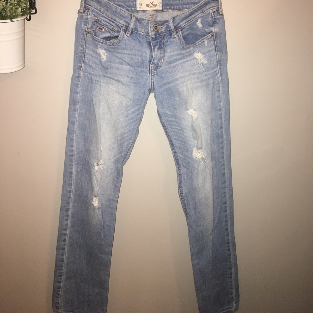 Hollister jeans. Destroyed look