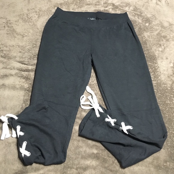 Derek Heart Pants - DEREK HEART Black Sweatpants