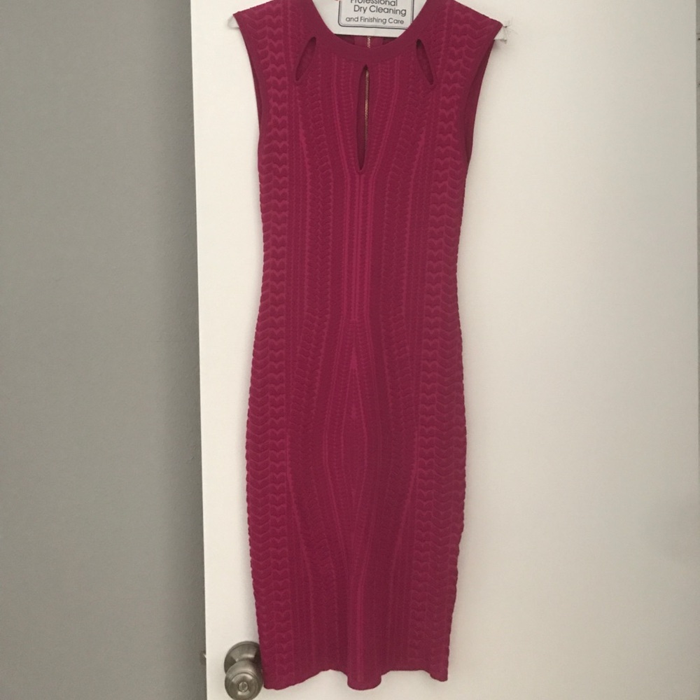BEBE dress, small, beautiful shade of magenta