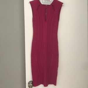 BEBE dress, small, beautiful shade of magenta