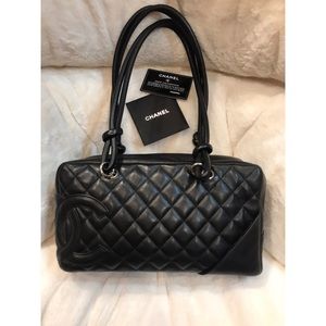 AUTHENTIC CHANEL Chambon Bowler Bag
