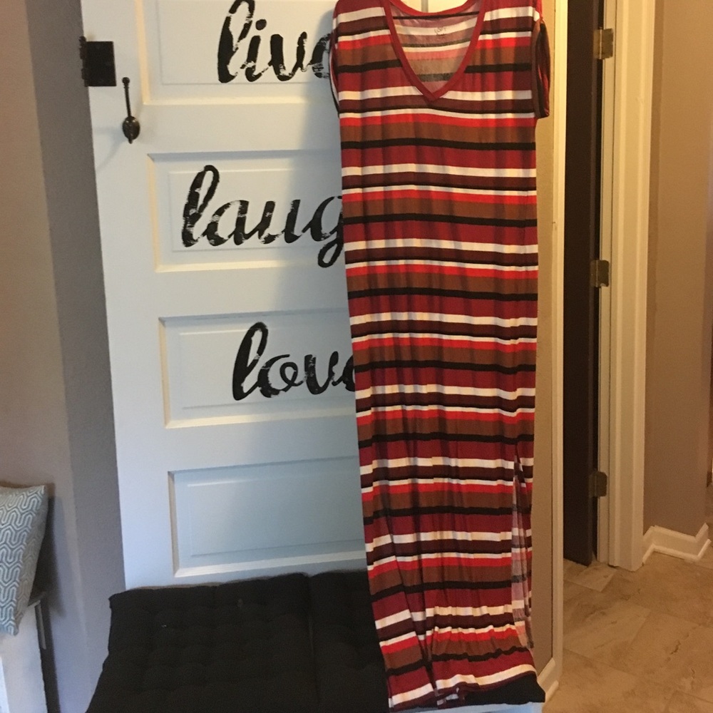 New striped long dress