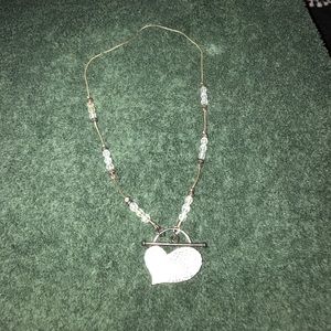 Silpada choker with heart