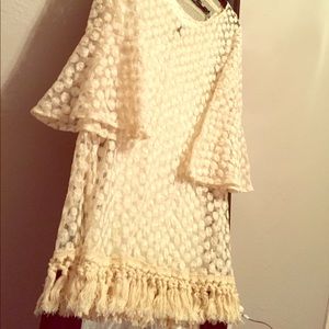 Cream beach cover up 💕